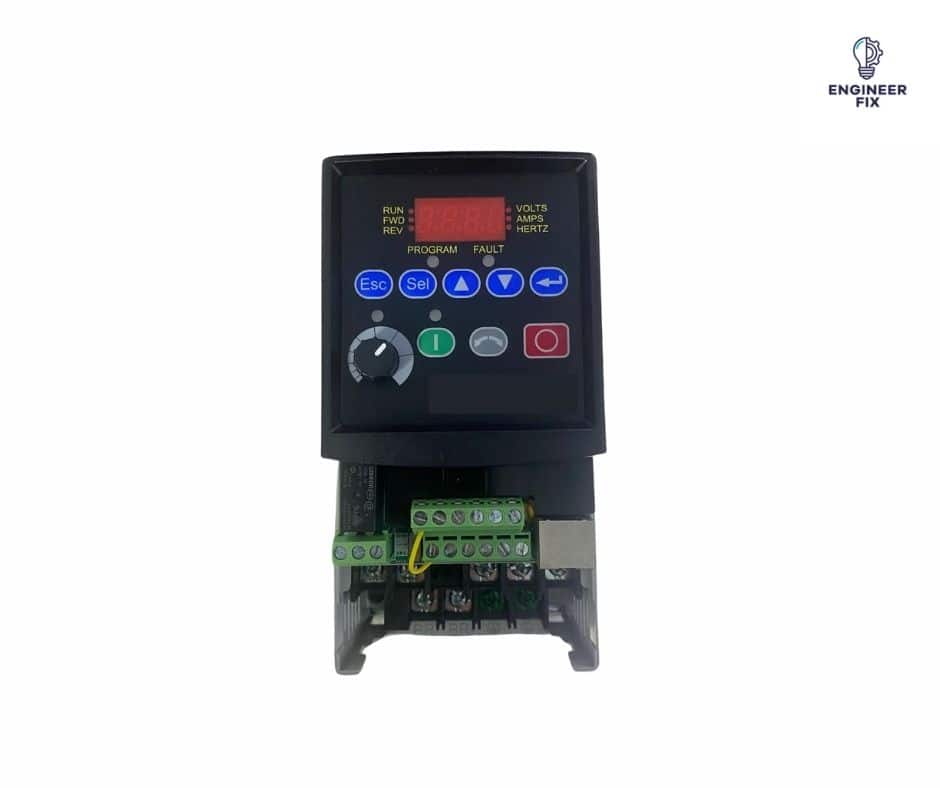 Inverter drive showing terminals