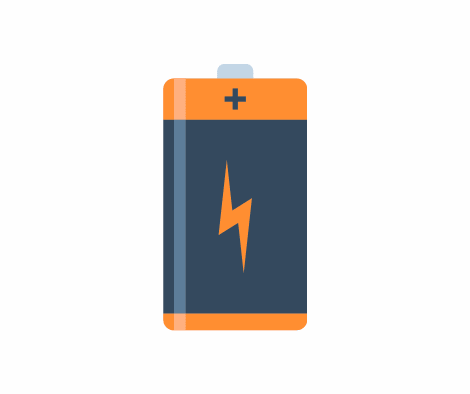 Electrical potential energy in a battery