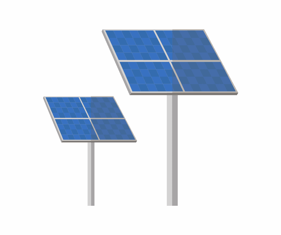 Electrical energy in a solar panel