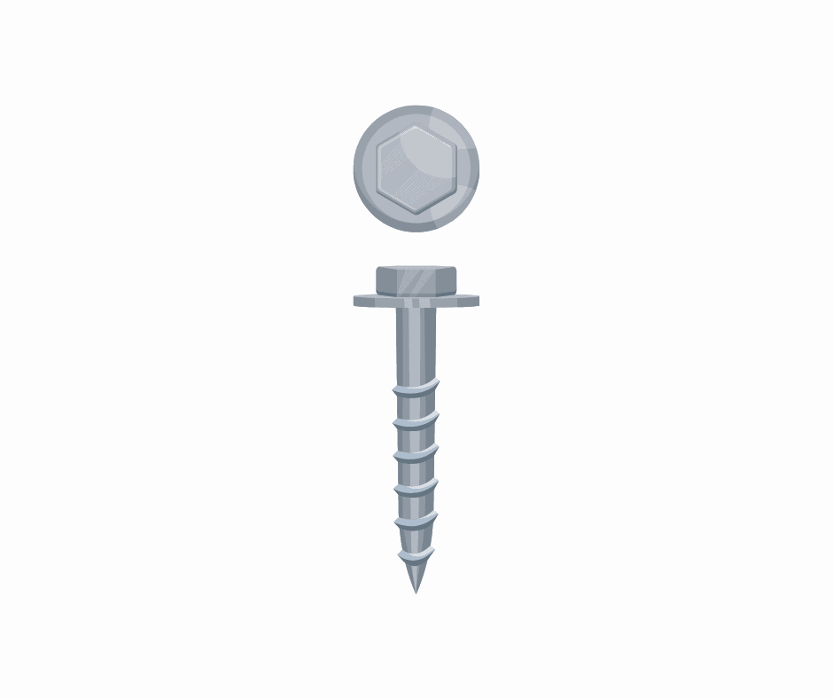 Hex washer head screw