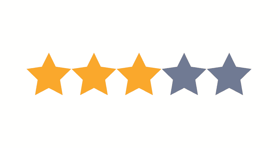 3 star rating