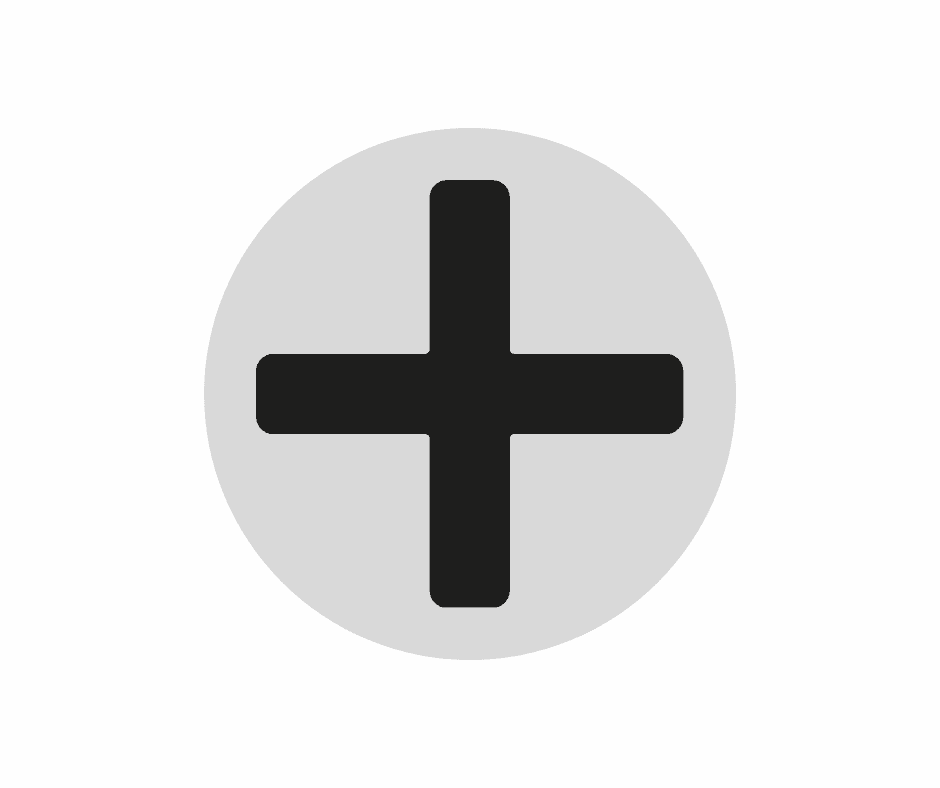 Cross screwhead - table