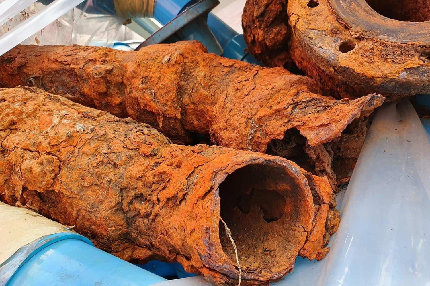 Corrosion On A Steel Pipe
