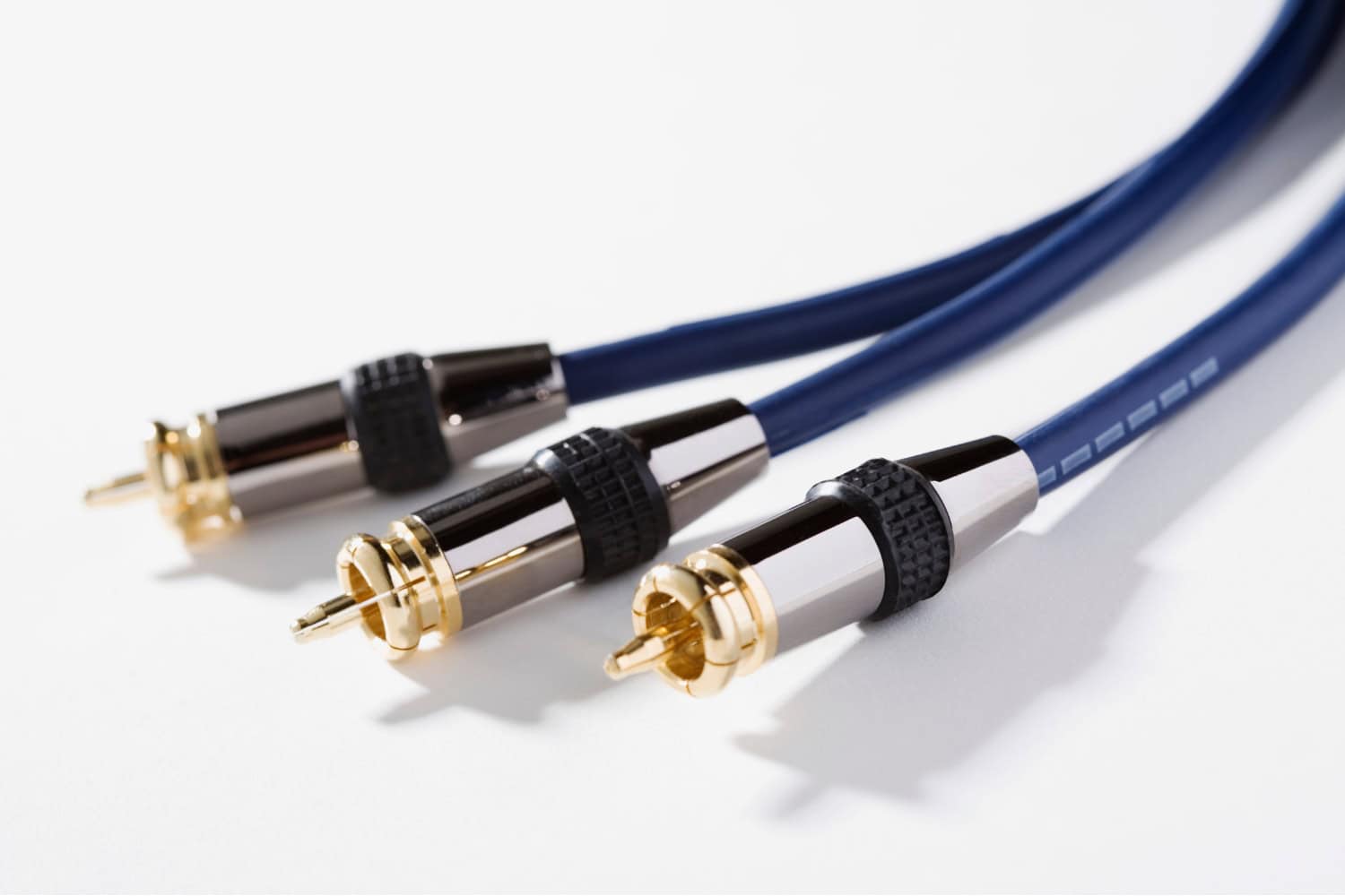 Gold plated coaxial cables