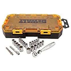 DEWALT Drive Socket Set, 25 Piece With Metric And SAE (Imperial) Sockets (DWMT73805)